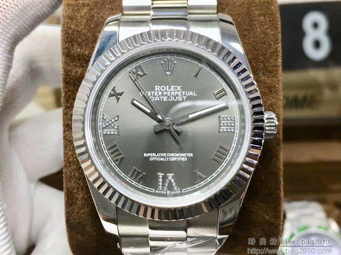 ROLEX勞力士 日誌系列 全新款 經典羅馬刻度設計 奢華典雅 男士腕表  wssb3722
